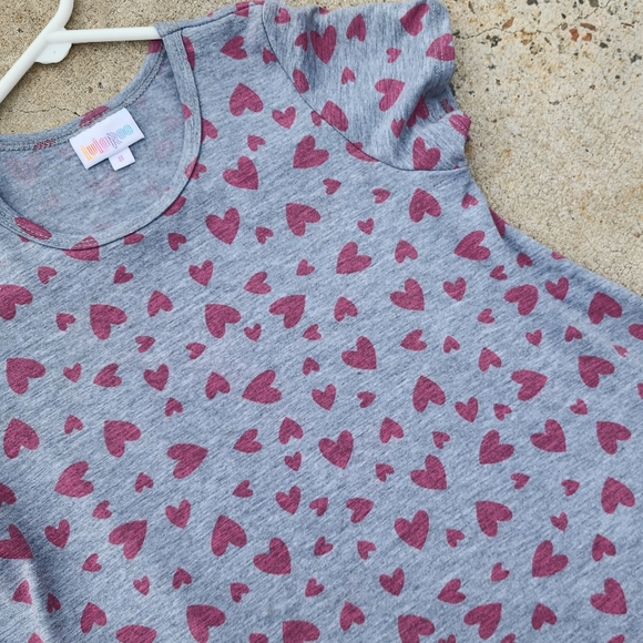 Girls LuLaRoe heart dress size 8 - Picture 2 of 3